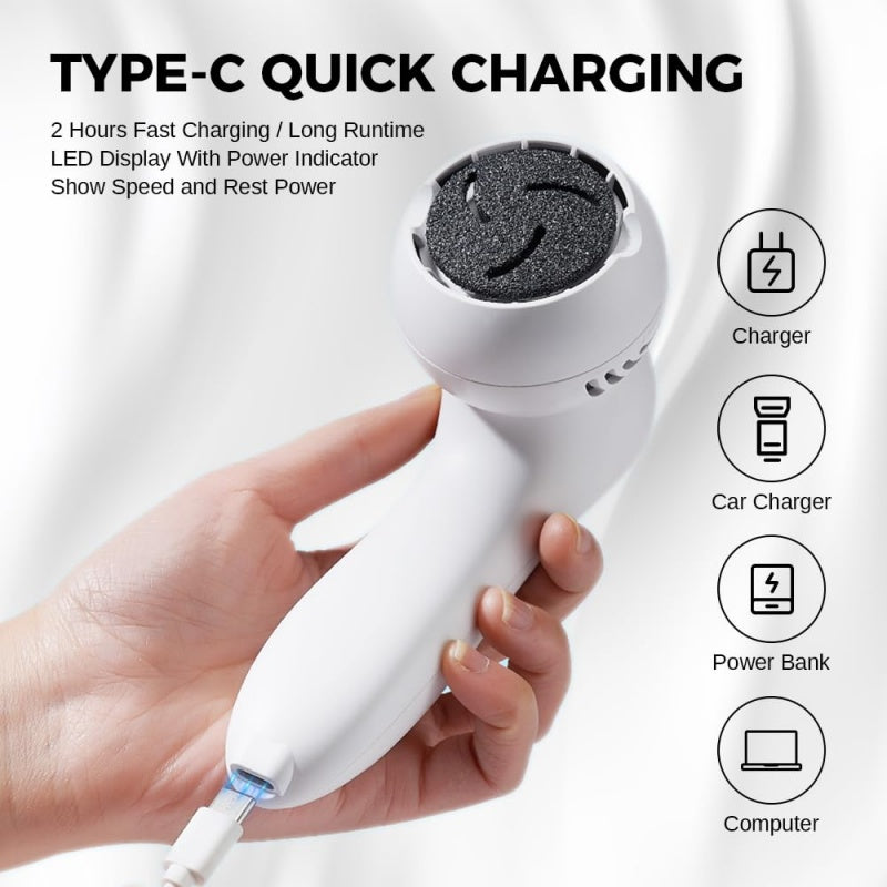 Washable Electric Foot Callus Remover with Vacuum