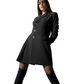 Women's Lapel Neck Pleated Blazer Dress