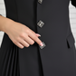 Women's Lapel Neck Pleated Blazer Dress
