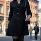 Women's Lapel Neck Pleated Blazer Dress