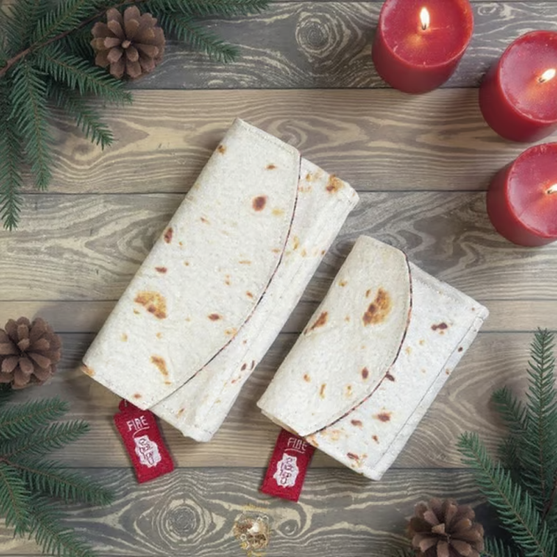 Funny Foldable Burrito-Style Wallet