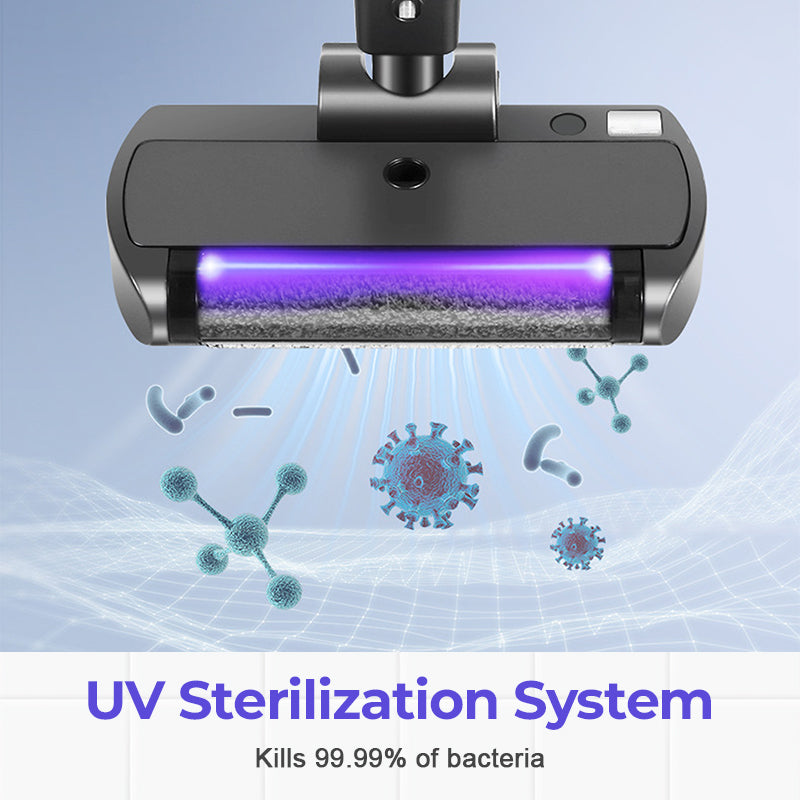 Wet and dry vacuum cleaner Self-cleaning Cordless Floor cleaner Lightweight mop for hard floors Pet hair Food scraps All-around cleaning without outlet