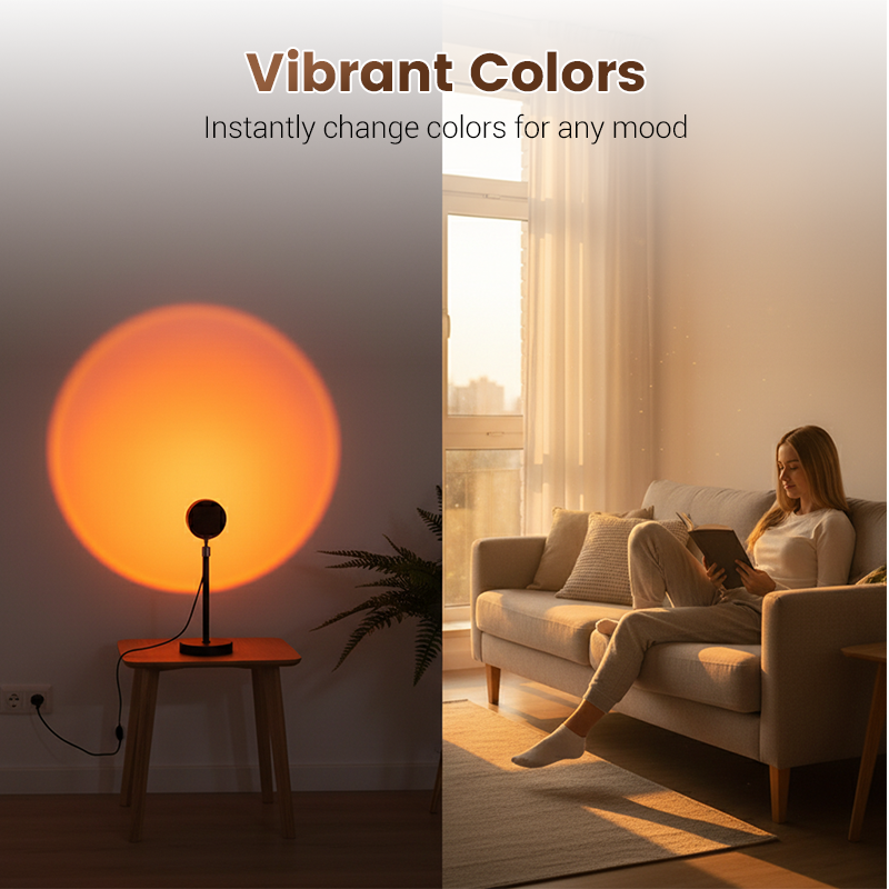 Adjustable Sunset Projection Lamp