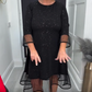 Women's Sparkling A-Line Mesh Dress