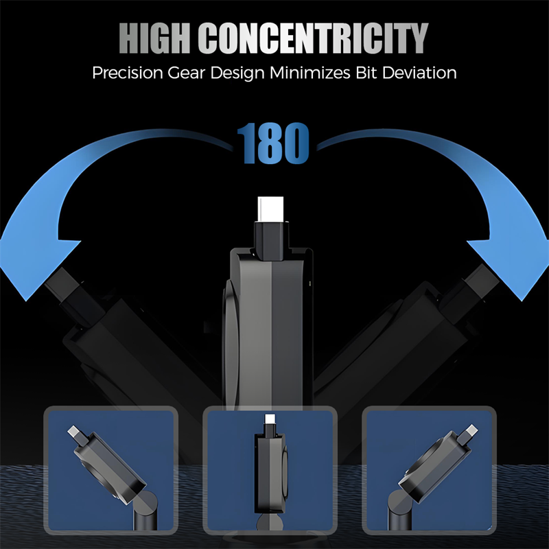 PD30W 4-in-1 Car Retractable Charger with Ambient Light