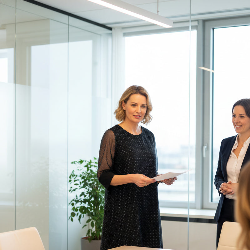 Women's Sparkly Rhinestone Dress with Sheer Sleeves