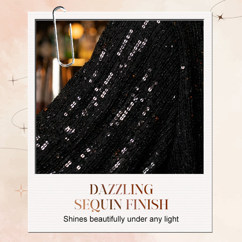 Women's Sparkly Long Sleeve Mini Dress