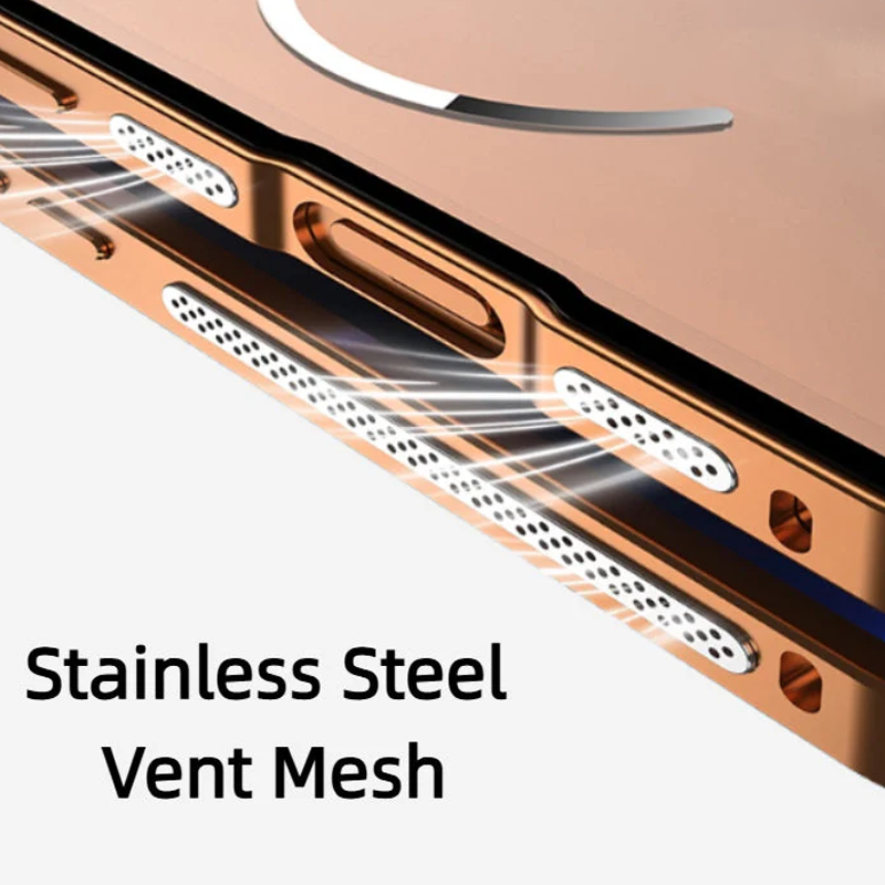 Magnetic Cooling Case with Alloy Slide-Lock Frame