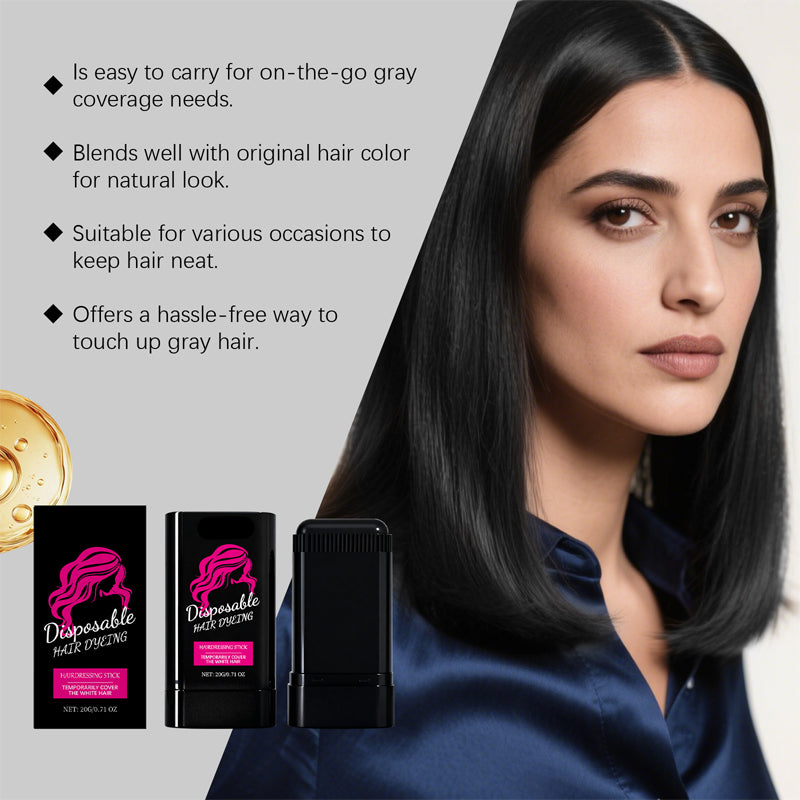 Waterproof Hair Color Stick With Comb