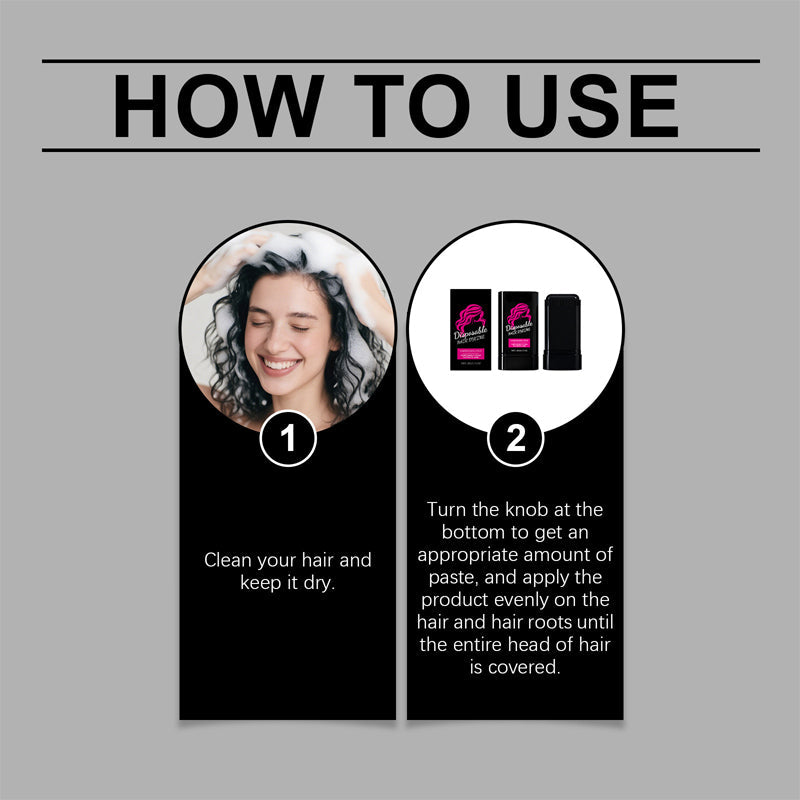 Waterproof Hair Color Stick With Comb