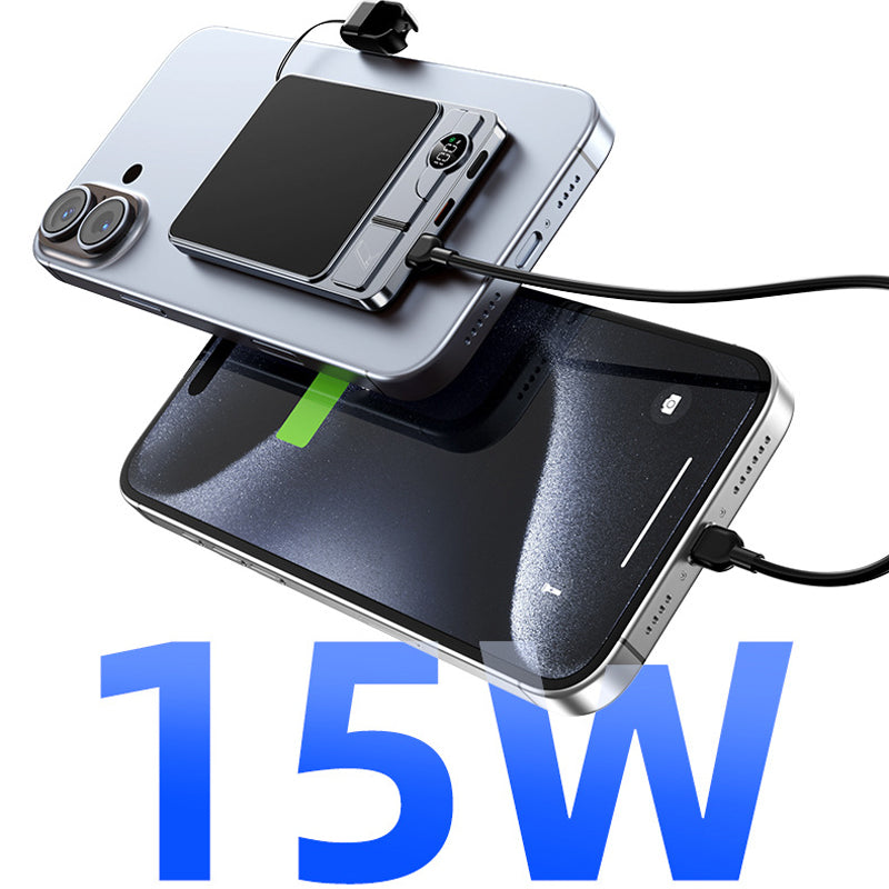 3-in-1 Magnetic Wireless Portable Charger with Kickstand