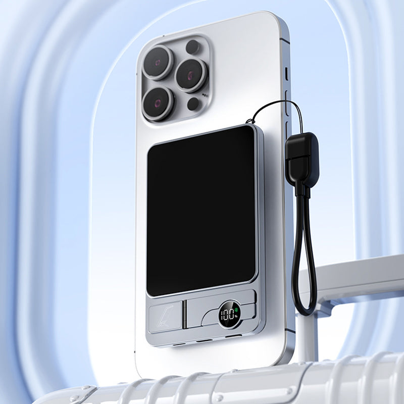 3-in-1 Magnetic Wireless Portable Charger with Kickstand
