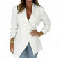 Chic Asymmetrical V-Neck Blazer for Women