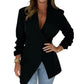 Chic Asymmetrical V-Neck Blazer for Women