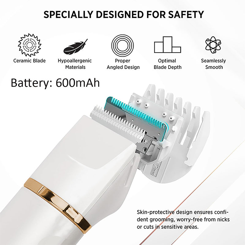 3-in-1 Electric Beard Trimmer with Base