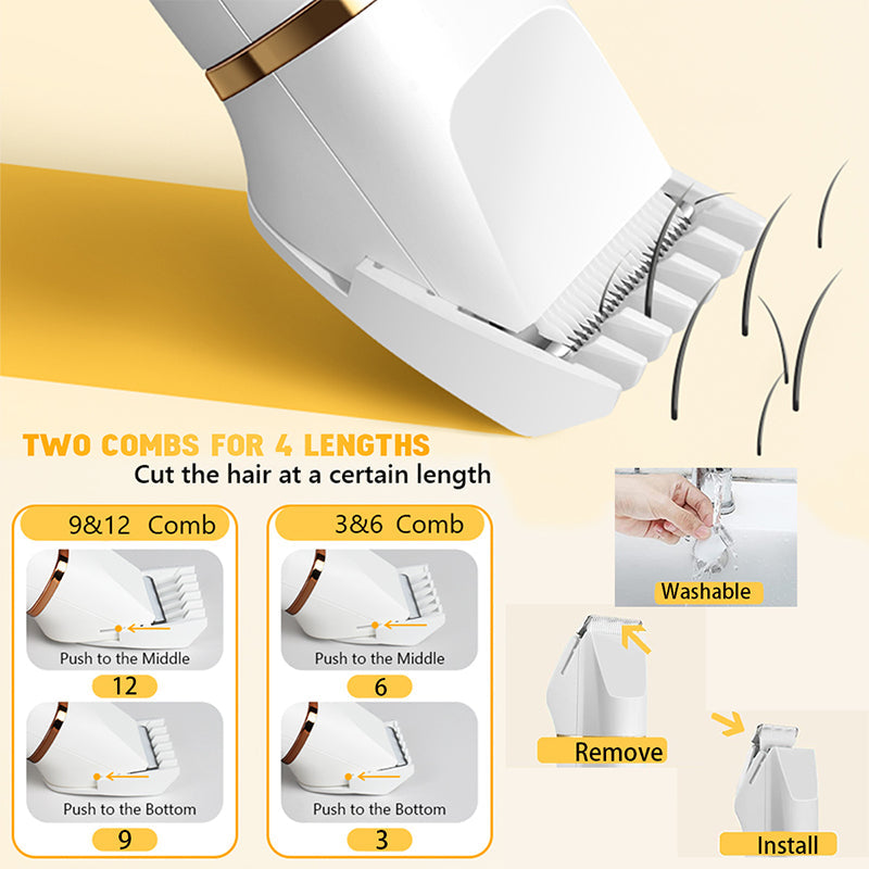 3-in-1 Electric Beard Trimmer with Base