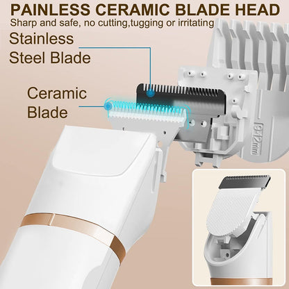 3-in-1 Electric Beard Trimmer with Base