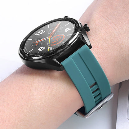 22mm Silicone Watch Strap + Leather Watch Strap