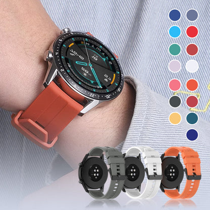 22mm Silicone Watch Strap + Leather Watch Strap