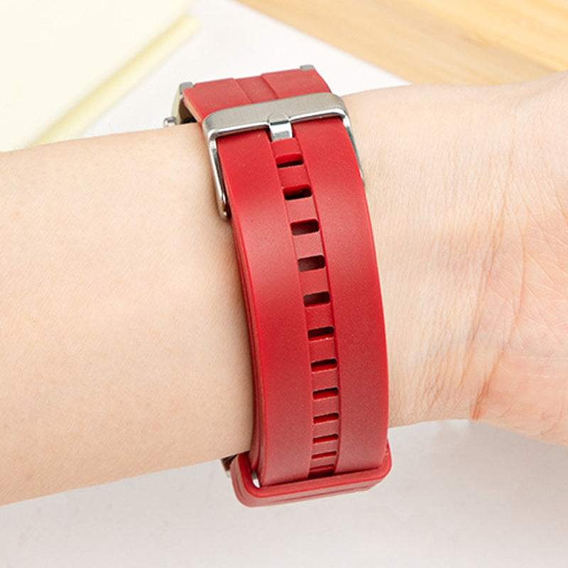 22mm Silicone Watch Strap + Leather Watch Strap