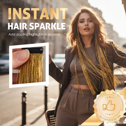 Sparkling Clip-in Hair Tinsel