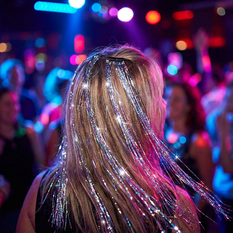 Sparkling Clip-in Hair Tinsel