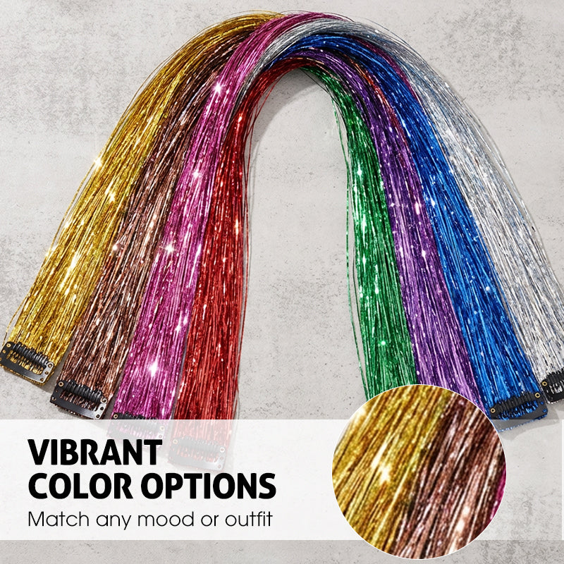 Sparkling Clip-in Hair Tinsel