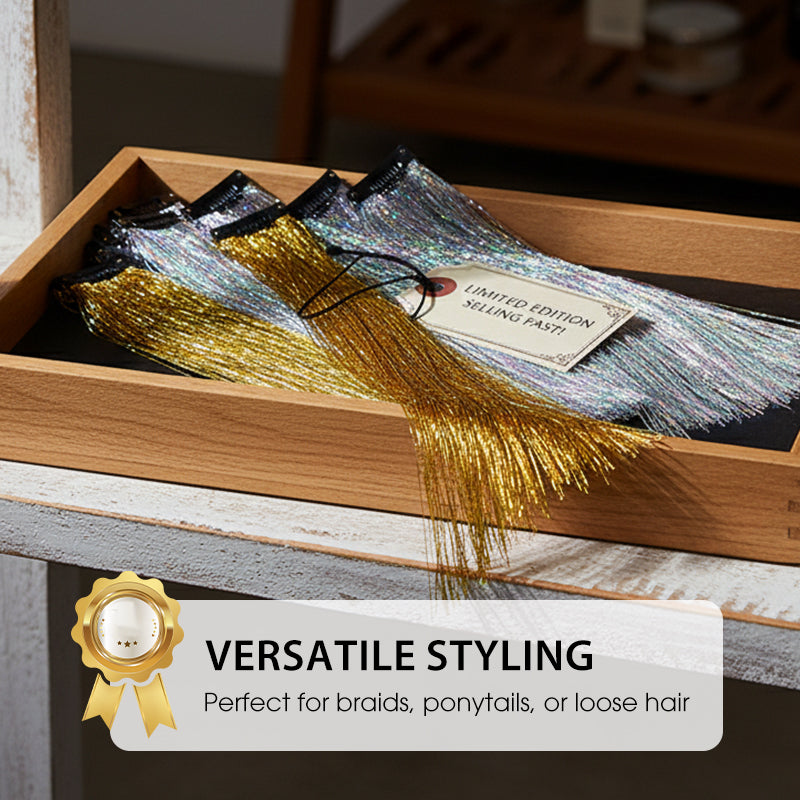 Sparkling Clip-in Hair Tinsel