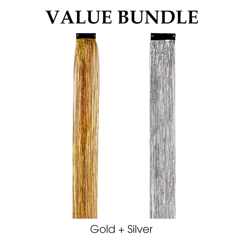 Sparkling Clip-in Hair Tinsel