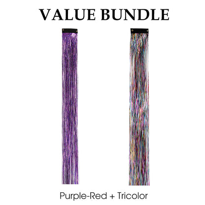 Sparkling Clip-in Hair Tinsel