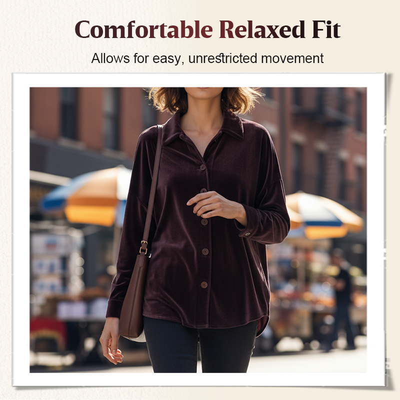 🎁 Hot Sale 50% OFF 🔥Women's Elegant Lapel Long Sleeve Button-Down Shirt