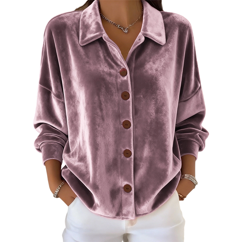 🎁 Hot Sale 50% OFF 🔥Women's Elegant Lapel Long Sleeve Button-Down Shirt