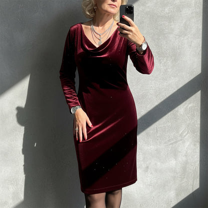 👗Women's Sparkle Long Sleeve Dress✨