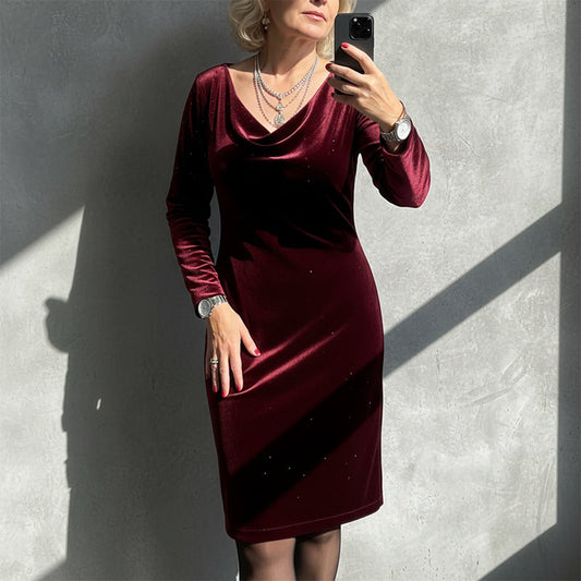 👗Women's Sparkle Long Sleeve Dress✨