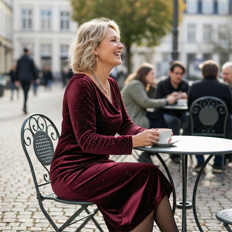 👗Women's Sparkle Long Sleeve Dress✨