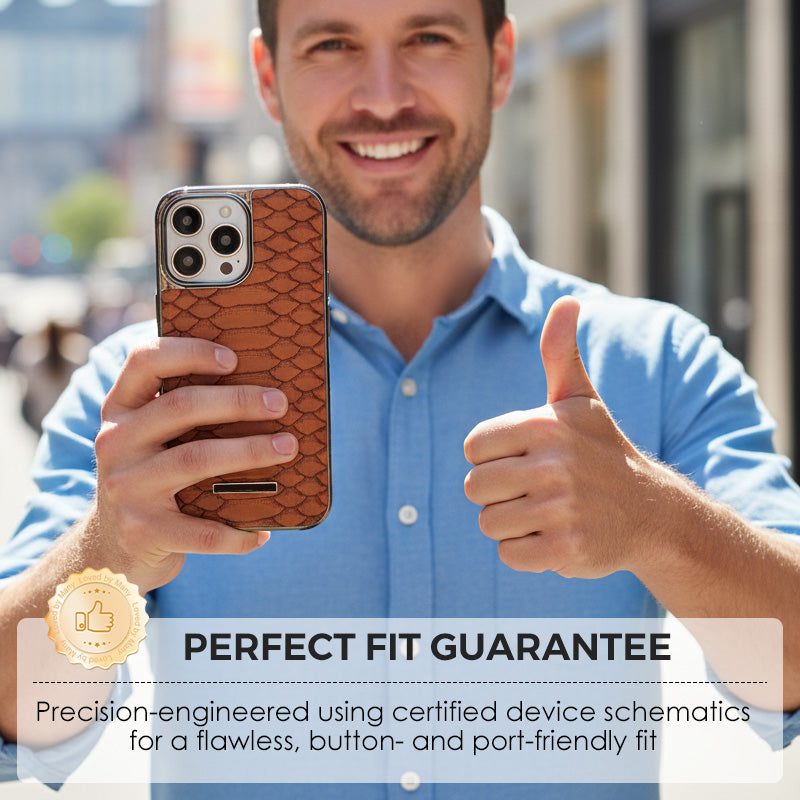 Snakeskin Texture Faux Leather Phone Case