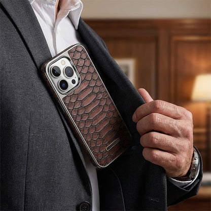 Snakeskin Texture Faux Leather Phone Case