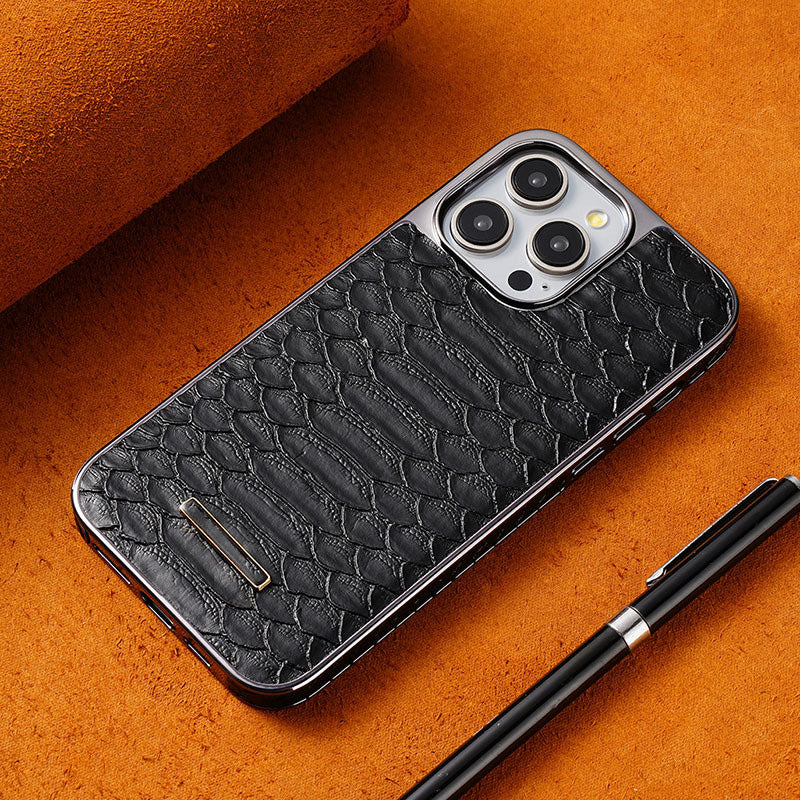 Snakeskin Texture Faux Leather Phone Case