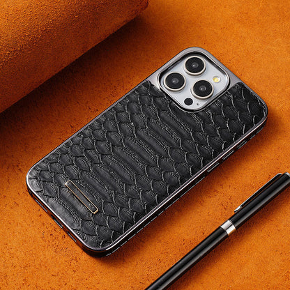 Snakeskin Texture Faux Leather Phone Case