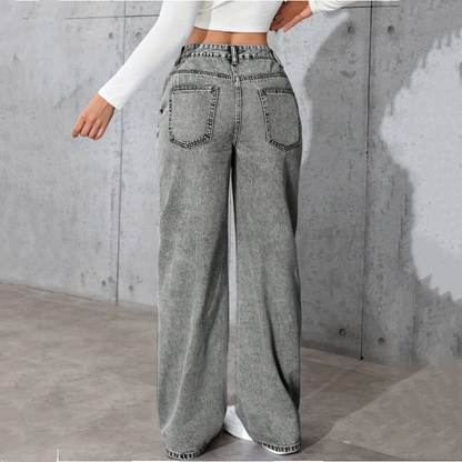 Women's Rhinestone Embellished Washed Jeans