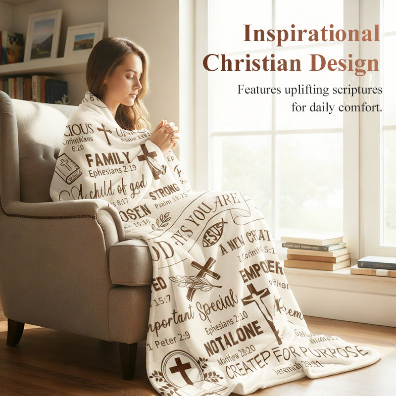 Inspirational Christian Throw Blanket