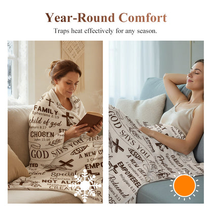 Inspirational Christian Throw Blanket