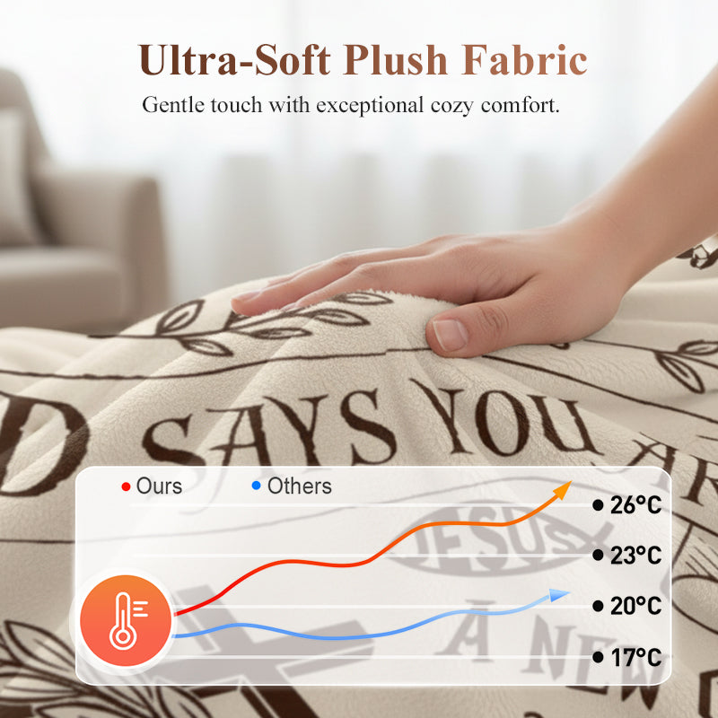 Inspirational Christian Throw Blanket