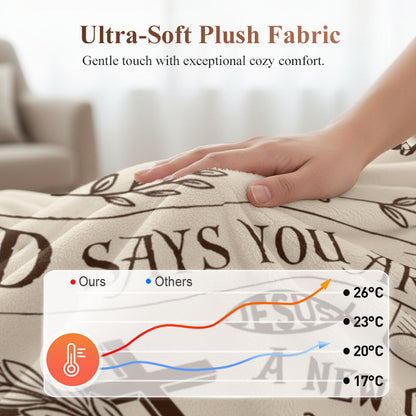 Inspirational Christian Throw Blanket