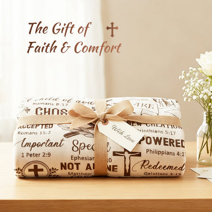 Inspirational Christian Throw Blanket