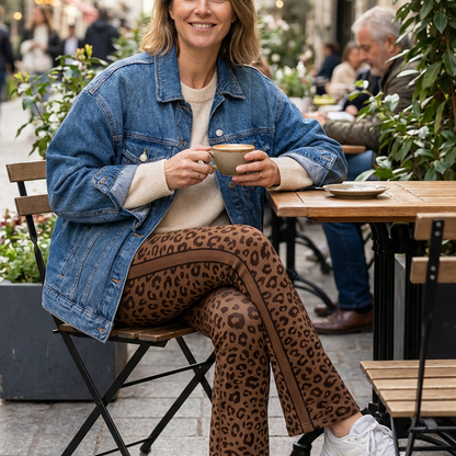 🧡🐆Women’s Leopard Print Flared Yoga Pants