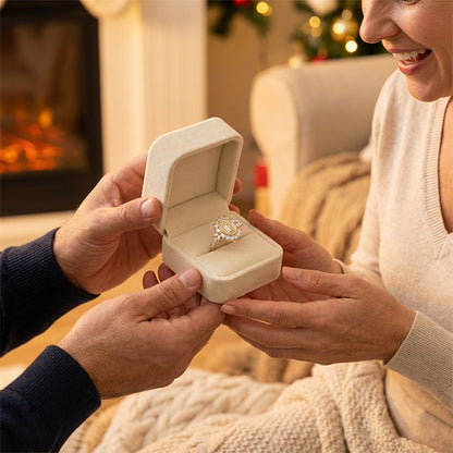 Elegant Virgin Mary Emblem Ring