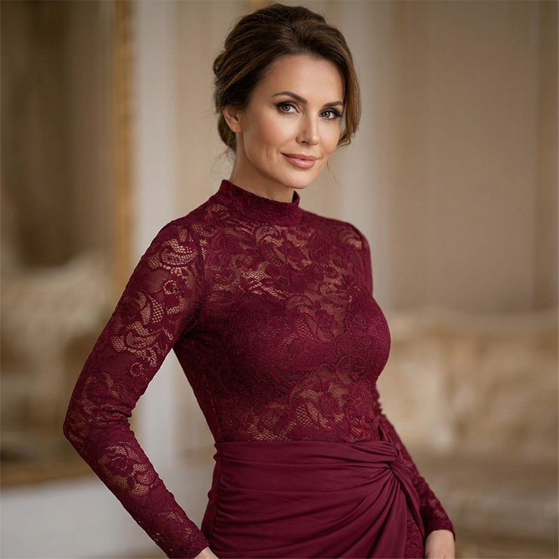 Women's Sexy Lace Patchwork Bodycon Dress