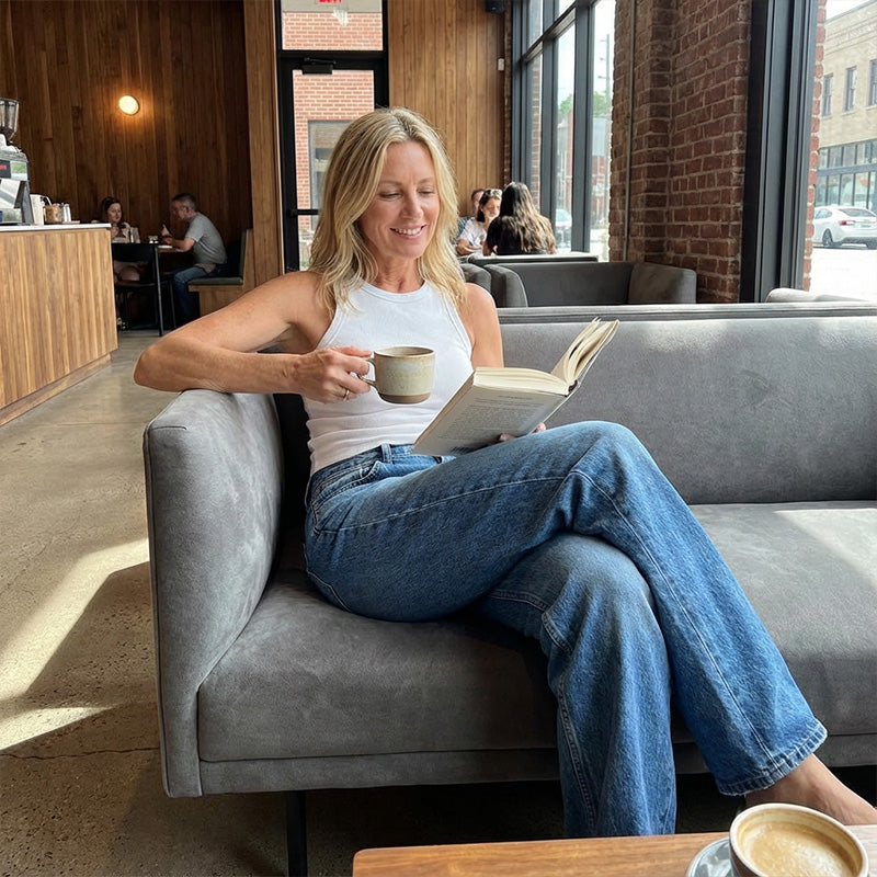 📢📢49%  OFF !! ⏰Effortless Chic Relaxed Fit Wide-Leg Jeans