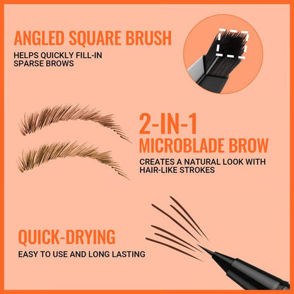 🔥50% OFF-Buy 1 Get 1 Free 💥Waterproof & Smudge-Proof Brow Pen👁️‍🗨️